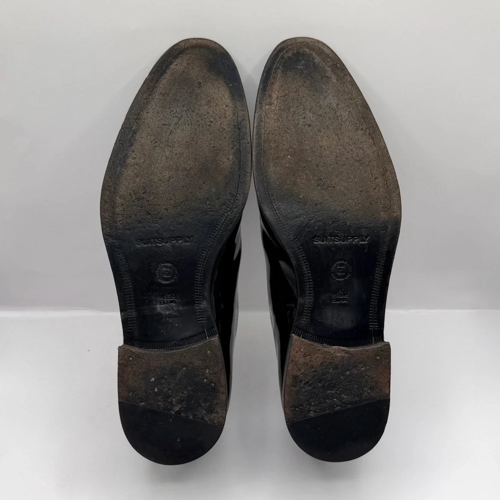 Suitsupply Tuxedo Shoes Mens 44 US 11 Black Patent Leather Oxford Formal